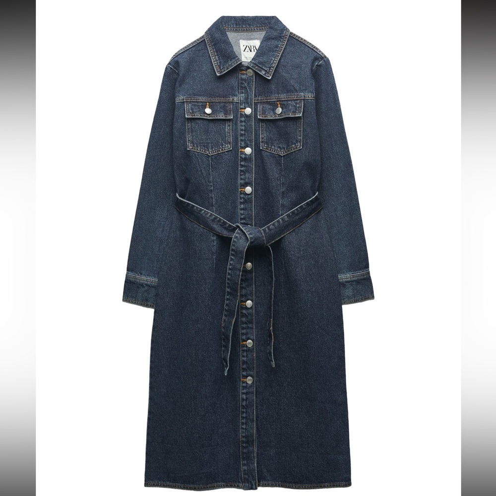 Zara Midi Denim Dress NWT size L